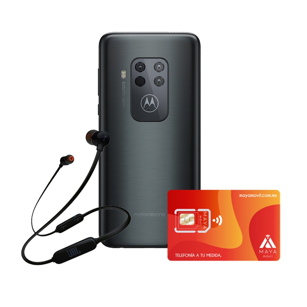 Motorola One Zoom 6.4&quot; con servicio Maya Movil Plus gratis y audifonos JBL de regalo