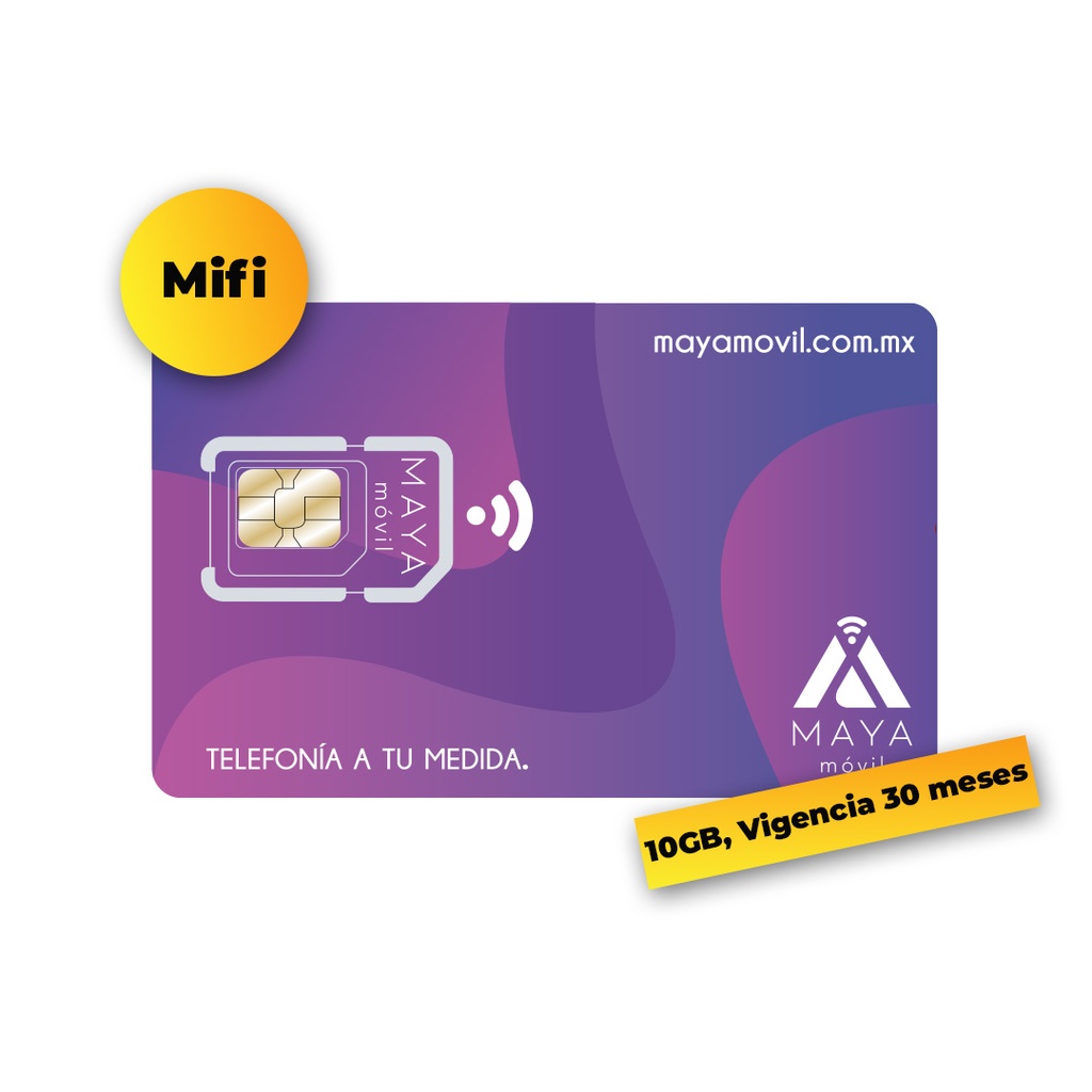 SIM DE INTERNET MOVIL MIFI (10GB, vigencia 30 días)