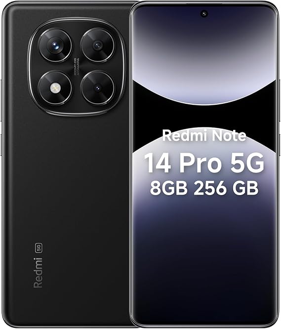 Redmi Note 14 Pro 8GB Ram 256GB Negro + SIM Maya Móvil prepago 2GB por 30 días.