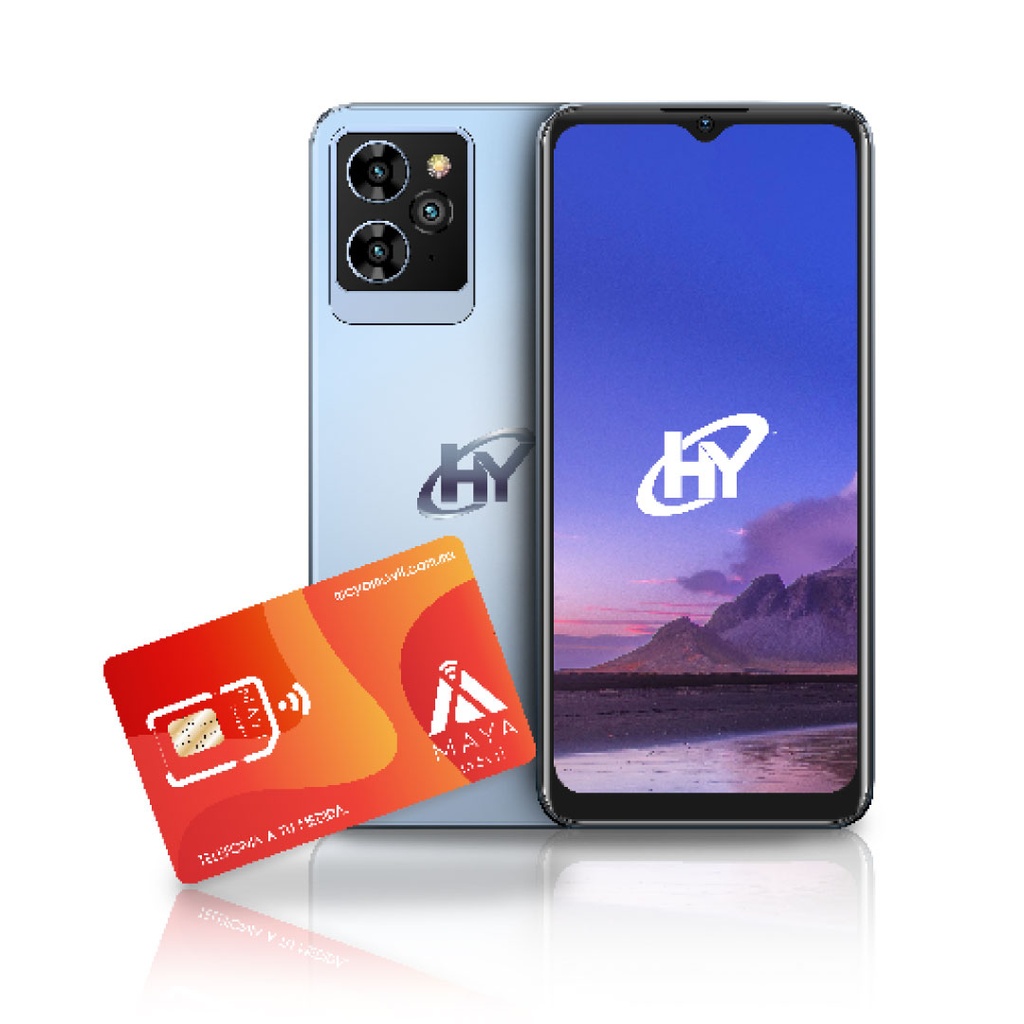 Celular HYLine Pro-Azul - 6GB - 128GB + Plan anual Maya Móvil Premium 15GB