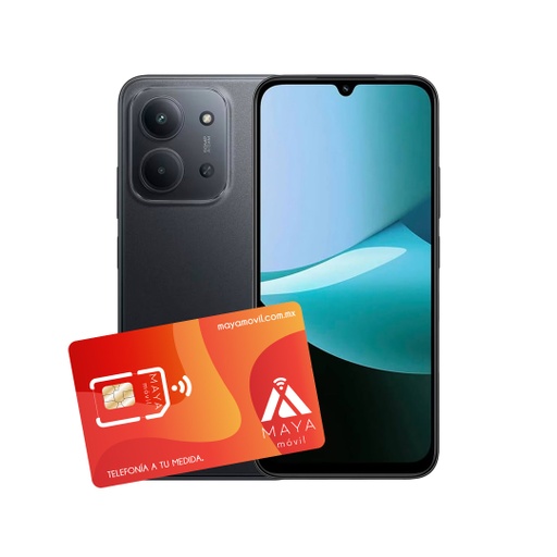 [67519/NEW] Xiaomi Redmi 15C 4GB 128GB Negro + SIM Maya Móvil prepago 2GB por 30 días.